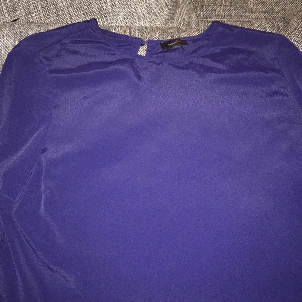 Dark purple blouse from a California boutique